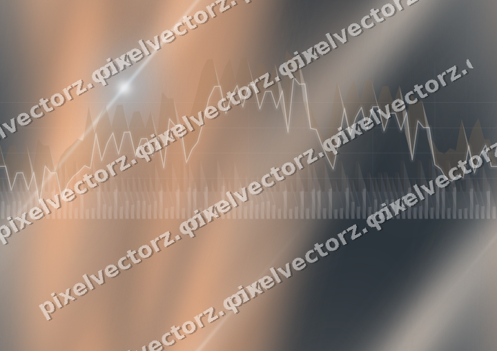 Nahtloser Neon Diagramm Hintergrund in Blau und Orange