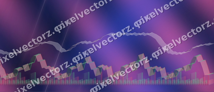 Nahtloser Neon Diagramm Hintergrund in Rosa und Blau