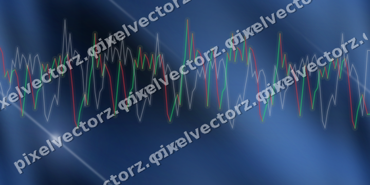 Nahtloser Neon Diagramm Hintergrund in Blau