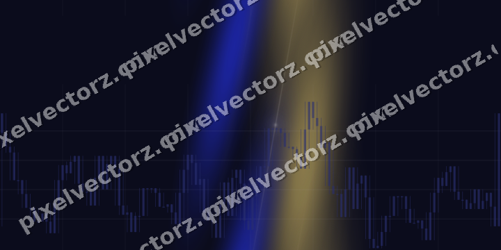 Nahtloser Neon Diagramm Hintergrund in Blau und Bernstein