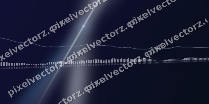 Leuchtender Neon Diagramm Hintergrund in Dunkelblau und Weiß
