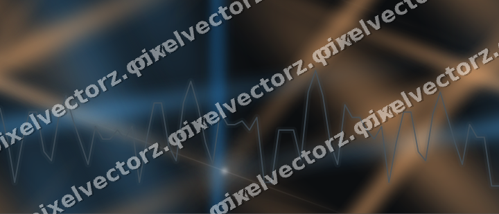 Nahtloser Neon Diagramm Hintergrund in Blau und Orange