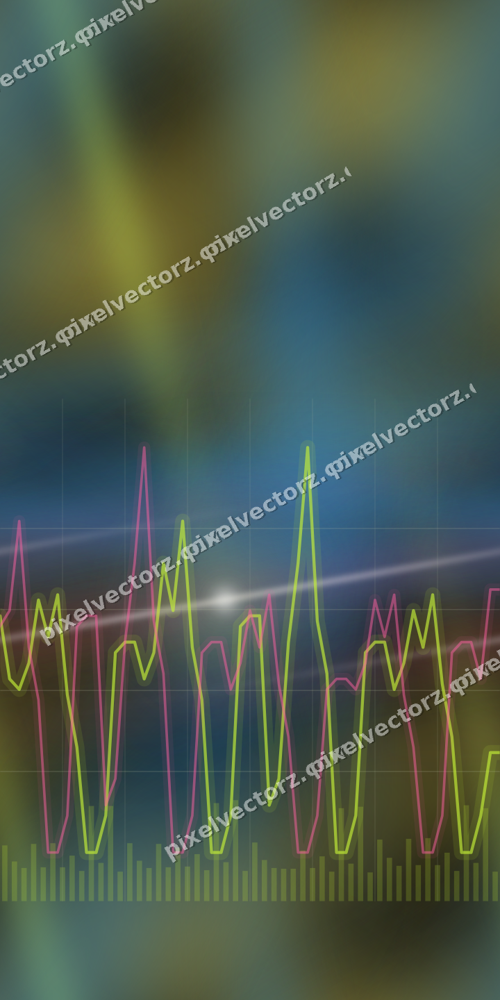 Nahtloser Neon Diagramm Hintergrund in Limette und Bernstein
