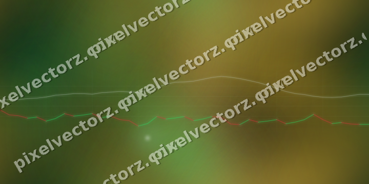 Nahtloser Neon Diagramm Hintergrund in Grün und Bernstein