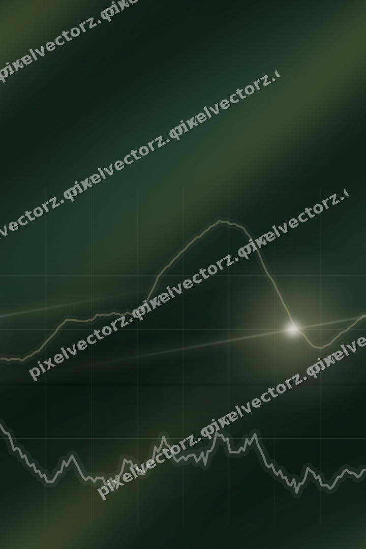 Nahtloser Neon Diagramm Hintergrund in Bernstein und Dunkelgrün