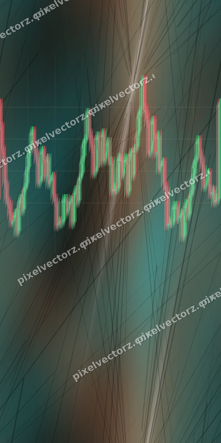 Nahtloser Neon Diagramm Hintergrund in Orange und Petrol
