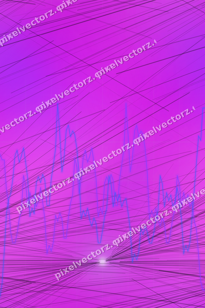 Nahtloser Neon Diagramm Hintergrund in Violett und Blau