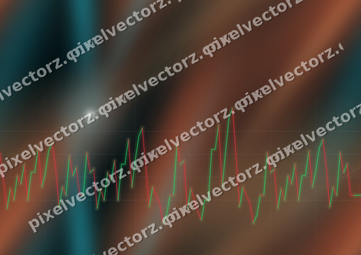 Nahtloser Neon Diagramm Hintergrund in Petrol und Orange