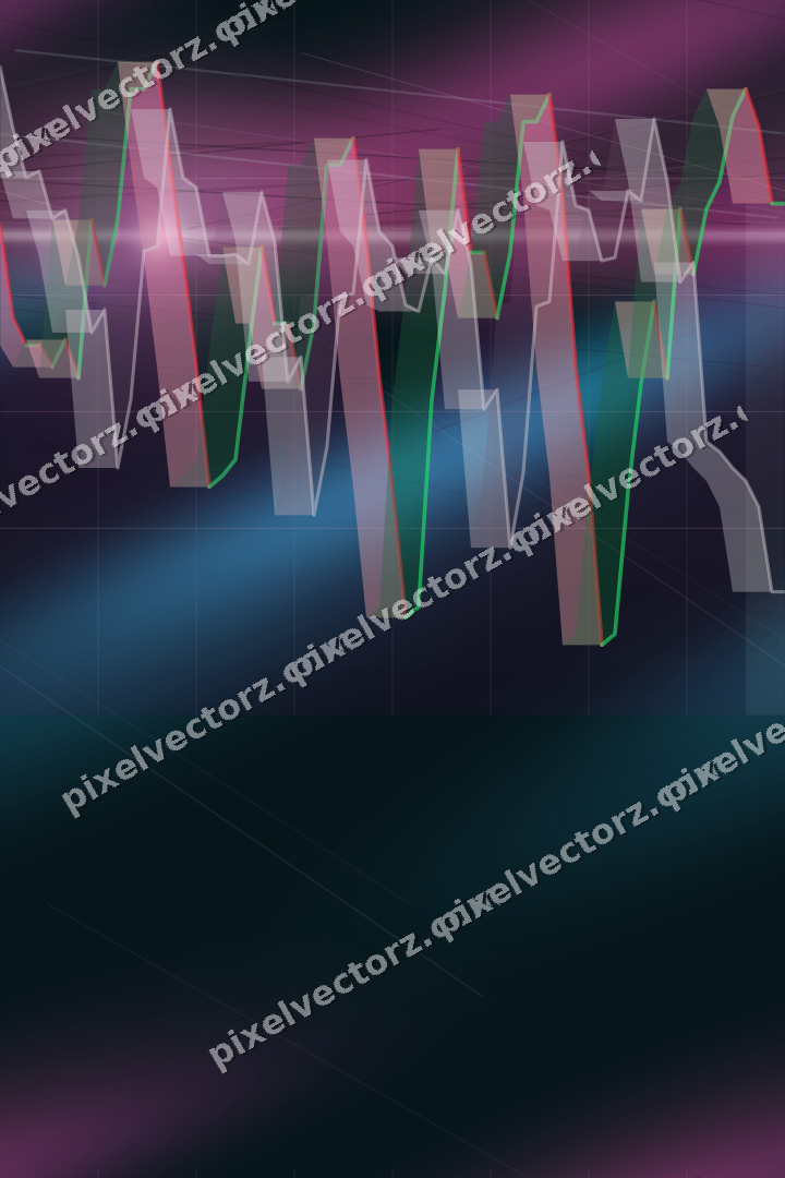 Nahtloser Neon Diagramm Hintergrund in Magenta und Violett