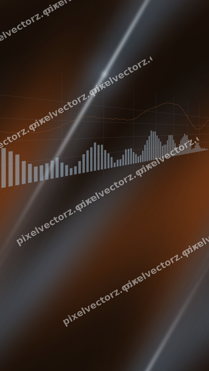 Nahtloser Neon Diagramm Hintergrund in Blau und Orange