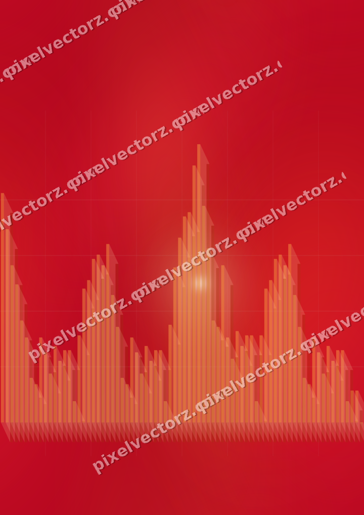 Nahtloser Neon Diagramm Hintergrund in Orange und Bernstein