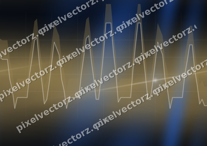 Nahtloser Neon Diagramm Hintergrund in Blau und Bernstein