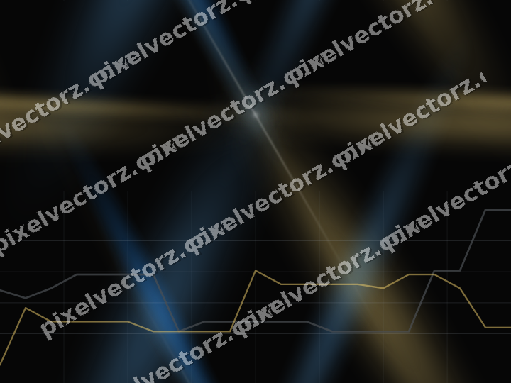 Nahtloser Neon Diagramm Hintergrund in Blau und Bernstein