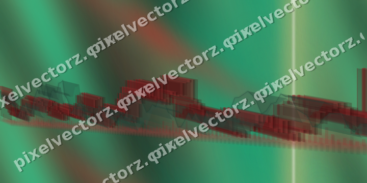 Nahtloser Neon Diagramm Hintergrund in Rot und Grün