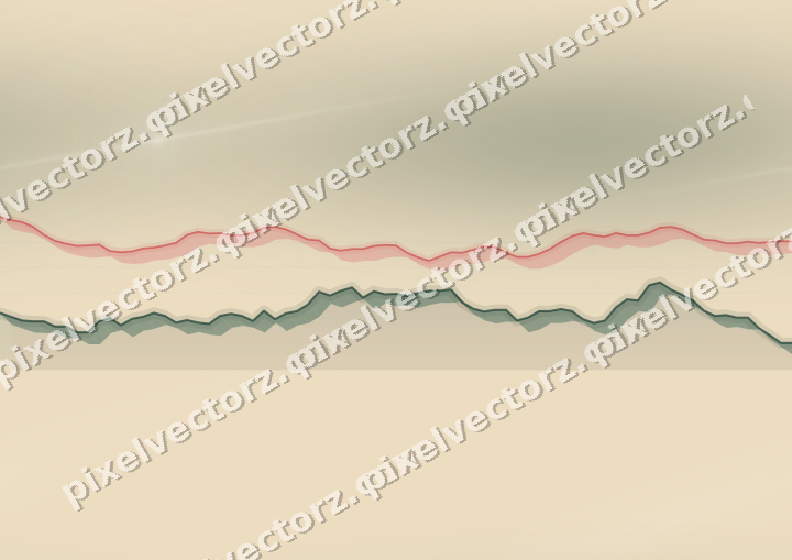 Nahtloser Pastell Diagramm Hintergrund in Dunkelgrün und Rot