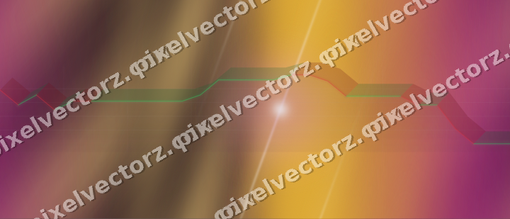 Nahtloser Neon Diagramm Hintergrund in Magenta und Bernstein