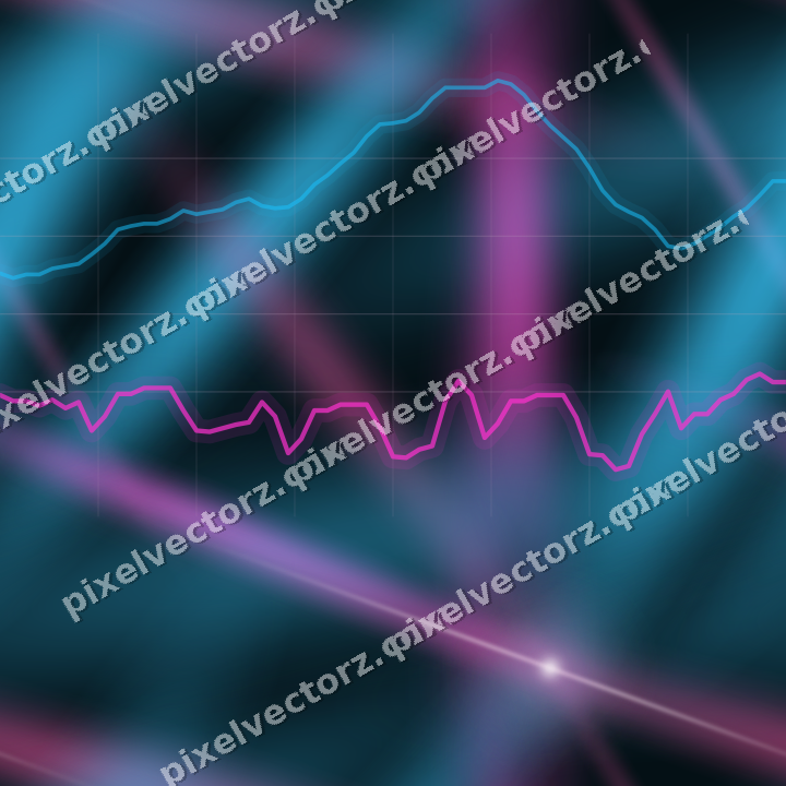 Nahtloser Neon Diagramm Hintergrund in Magenta und Violett