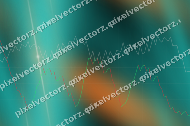 Nahtloser Neon Diagramm Hintergrund in Orange und Petrol