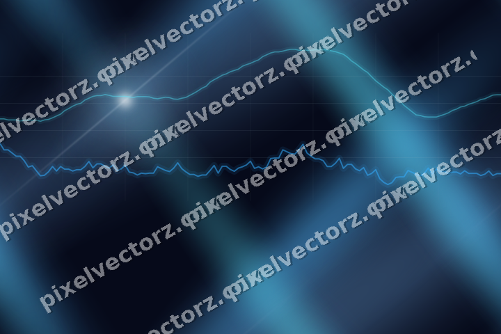 Nahtloser Neon Diagramm Hintergrund in Türkis und Blau