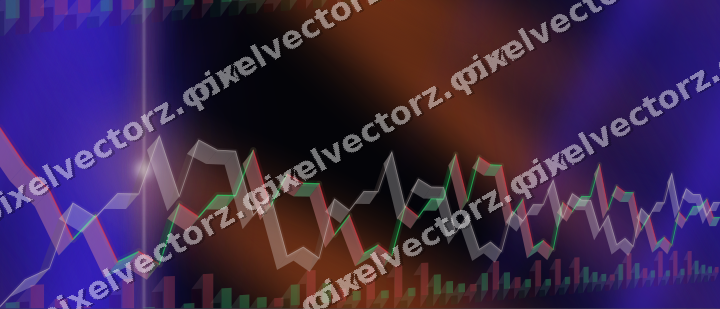 Nahtloser Neon Diagramm Hintergrund in Orange und Blau