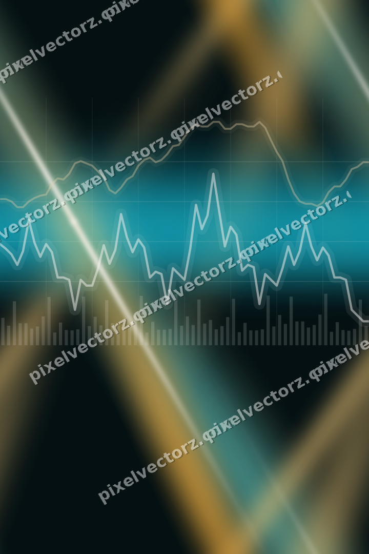 Nahtloser Neon Diagramm Hintergrund in Bernstein und Petrol