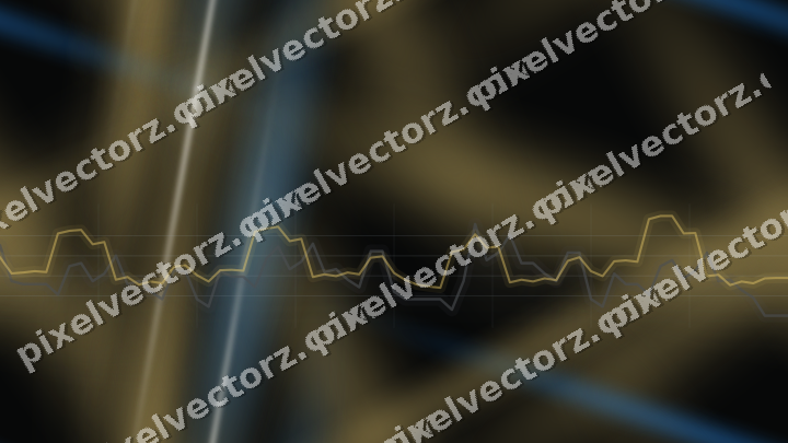 Nahtloser Neon Diagramm Hintergrund in Blau und Bernstein