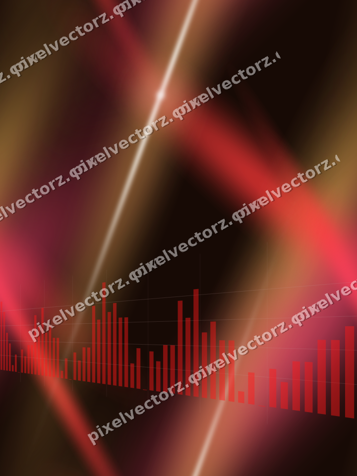 Nahtloser Neon Diagramm Hintergrund in Rot und Orange