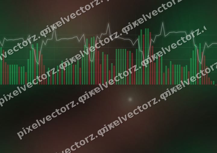 Nahtloser Neon Diagramm Hintergrund in Grün und Rot