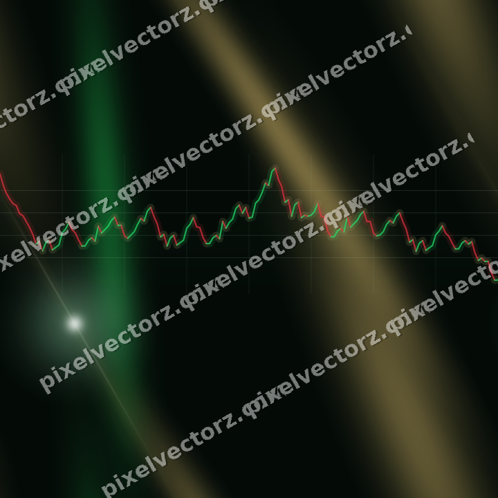 Nahtloser Neon Diagramm Hintergrund in Grün und Bernstein