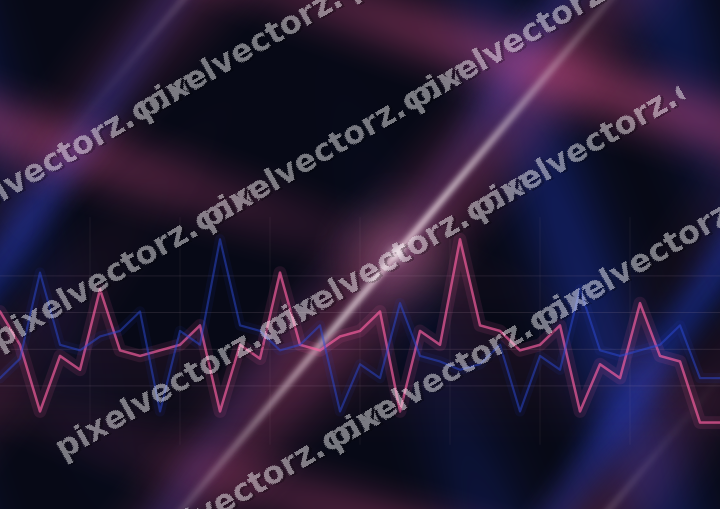 Nahtloser Neon Diagramm Hintergrund in Rosa und Blau