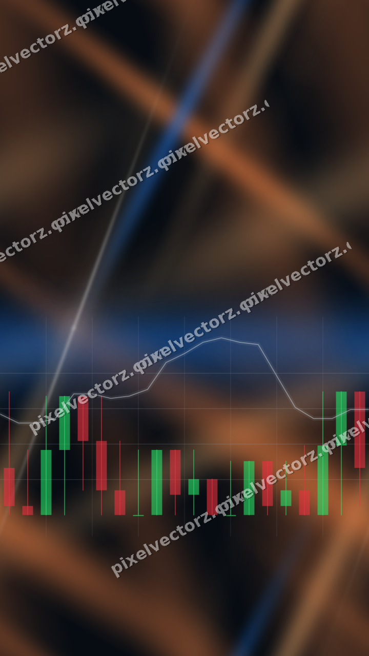 Nahtloser Neon Diagramm Hintergrund in Blau und Orange