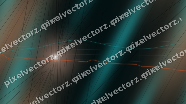 Nahtloser Neon Diagramm Hintergrund in Orange und Petrol