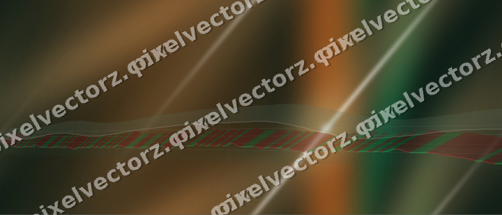 Nahtloser Neon Diagramm Hintergrund in Grün und Orange