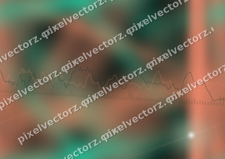 Nahtloser Neon Diagramm Hintergrund in Grün und Orange