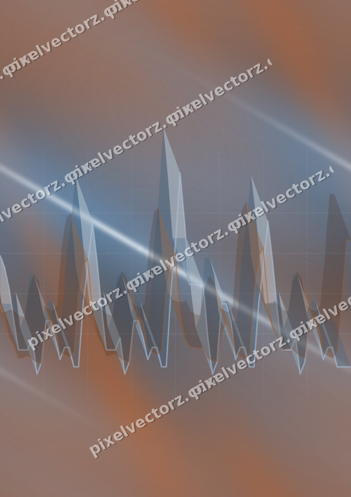 Nahtloser Neon Diagramm Hintergrund in Blau und Orange