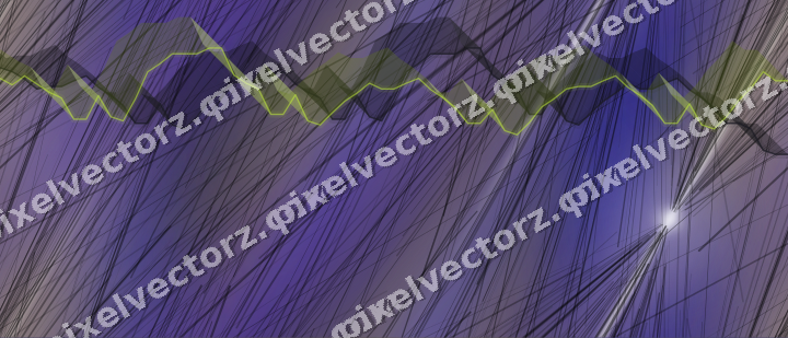 Nahtloser Neon Diagramm Hintergrund in Blau und Violett