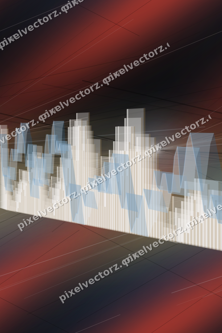 Nahtloser Neon Diagramm Hintergrund in Blau und Rot