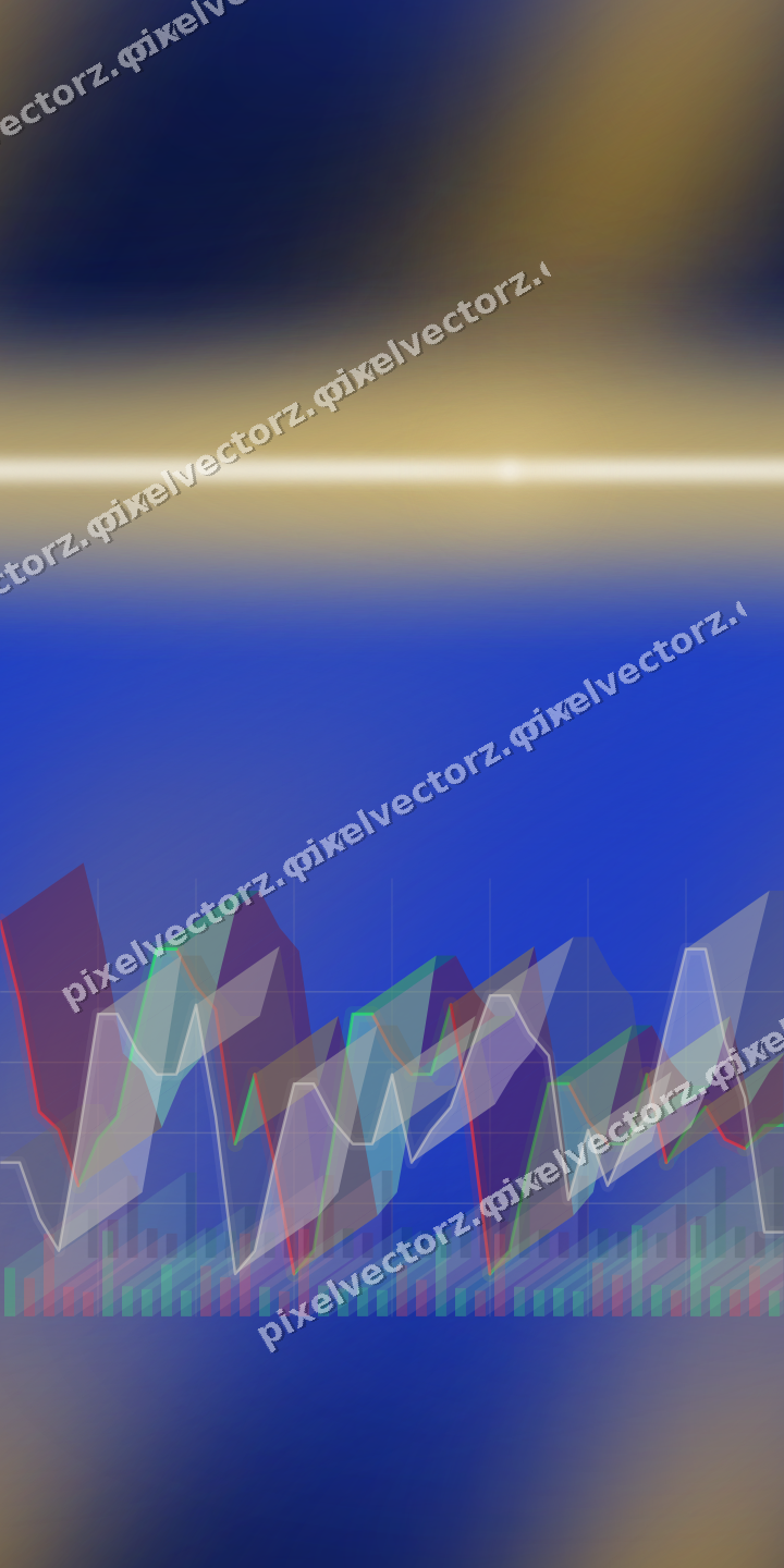 Nahtloser Neon Diagramm Hintergrund in Bernstein und Blau
