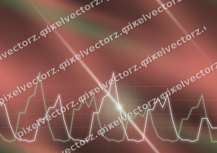 Nahtloser Neon Diagramm Hintergrund in Grün und Rot