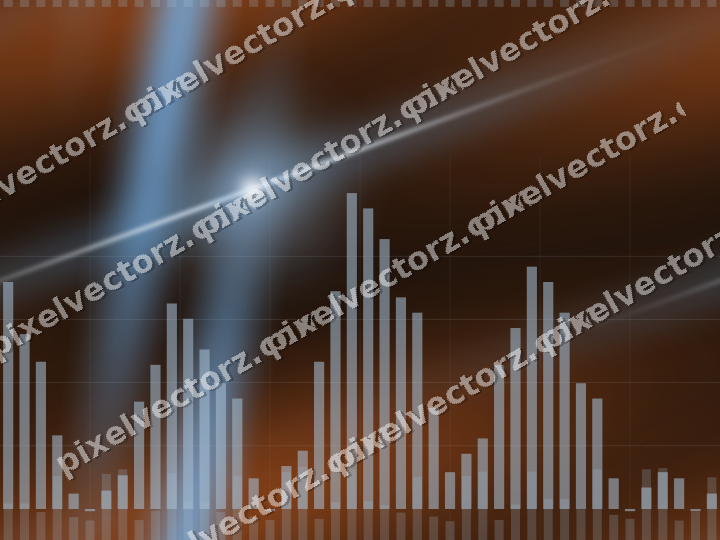 Nahtloser Neon Diagramm Hintergrund in Blau und Orange