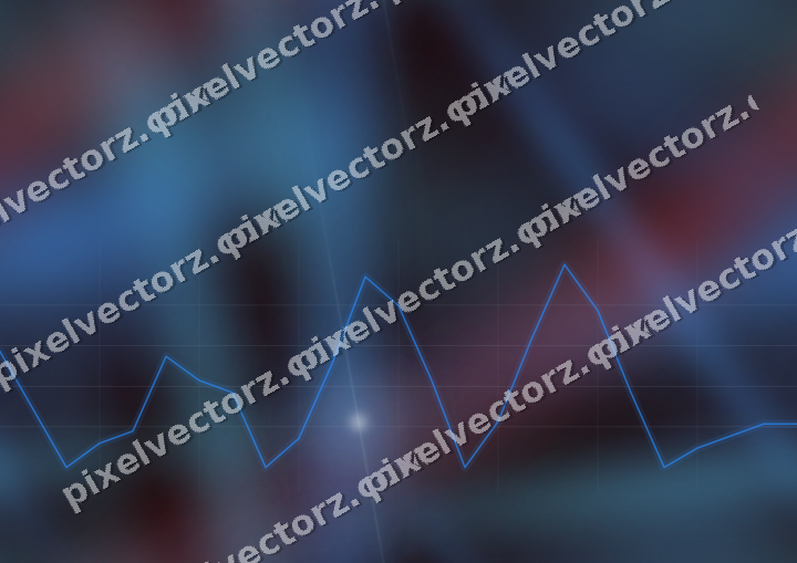 Nahtloser Neon Diagramm Hintergrund in Blau und Rot