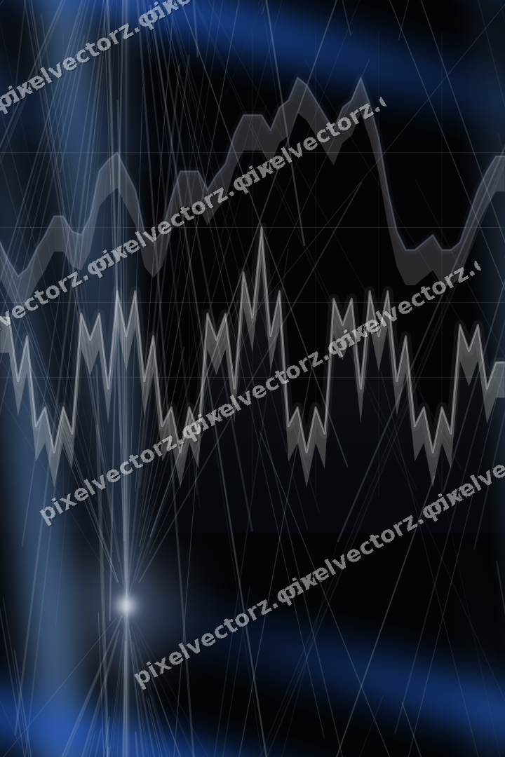 Nahtloser Neon Diagramm Hintergrund in Blau