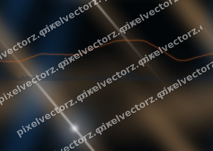 Nahtloser Neon Diagramm Hintergrund in Blau und Orange