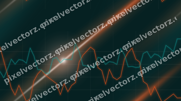 Nahtloser Neon Diagramm Hintergrund in Orange und Petrol