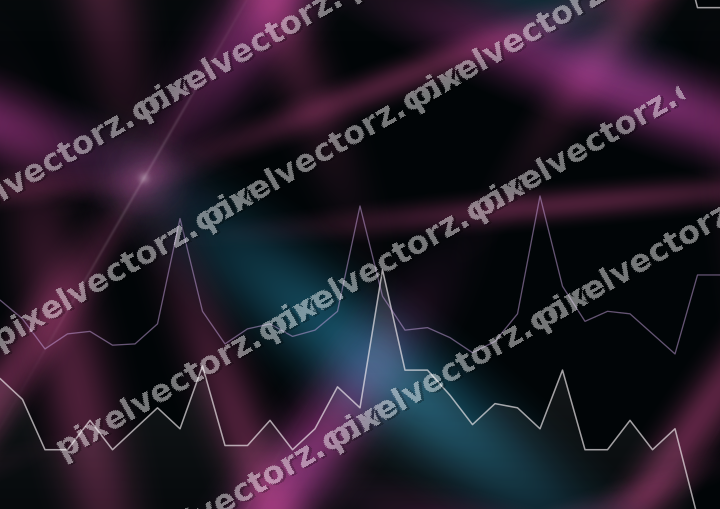 Nahtloser Neon Diagramm Hintergrund in Magenta und Violett