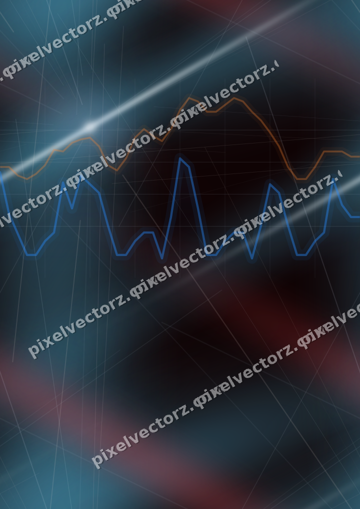 Nahtloser Neon Diagramm Hintergrund in Blau und Rot