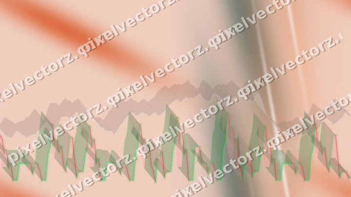 Nahtloser Pastell Diagramm Hintergrund in Orange und Petrol