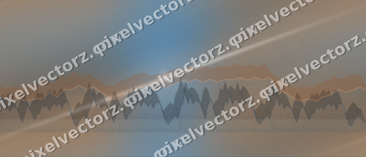 Nahtloser Neon Diagramm Hintergrund in Blau und Orange