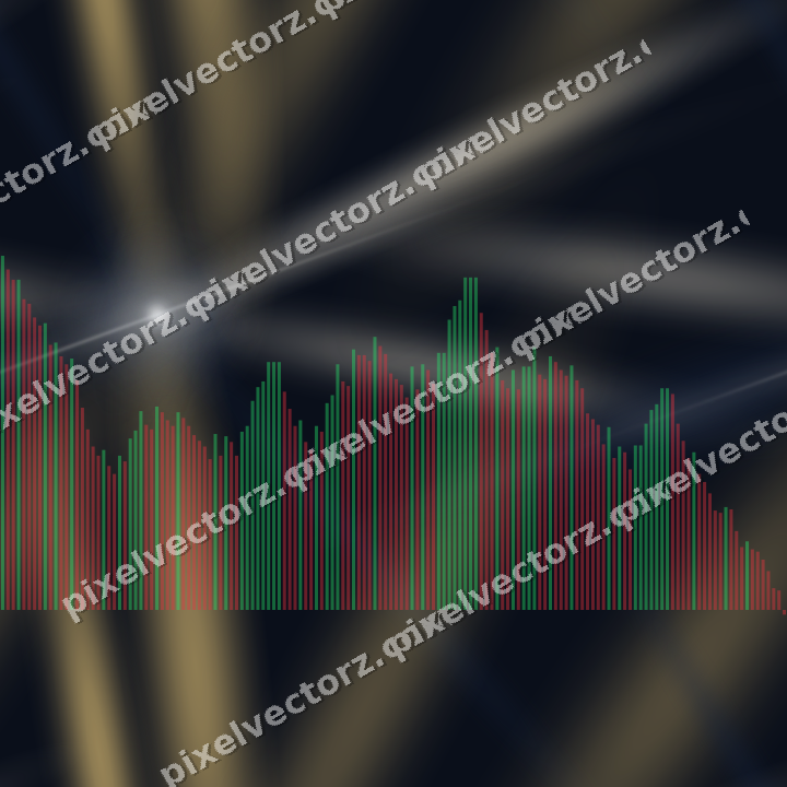 Nahtloser Neon Diagramm Hintergrund in Dunkelblau und Bernstein