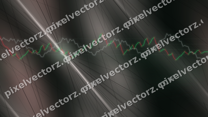 Nahtloser Neon Diagramm Hintergrund in Dunkelgrün und Rot
